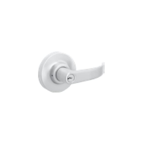 Dorma Key-In-Curved Lever, Classroom Function, Key Locks or Unlocks Lever, Schlage C Keyway, 626 Satin 8C08-626 - main